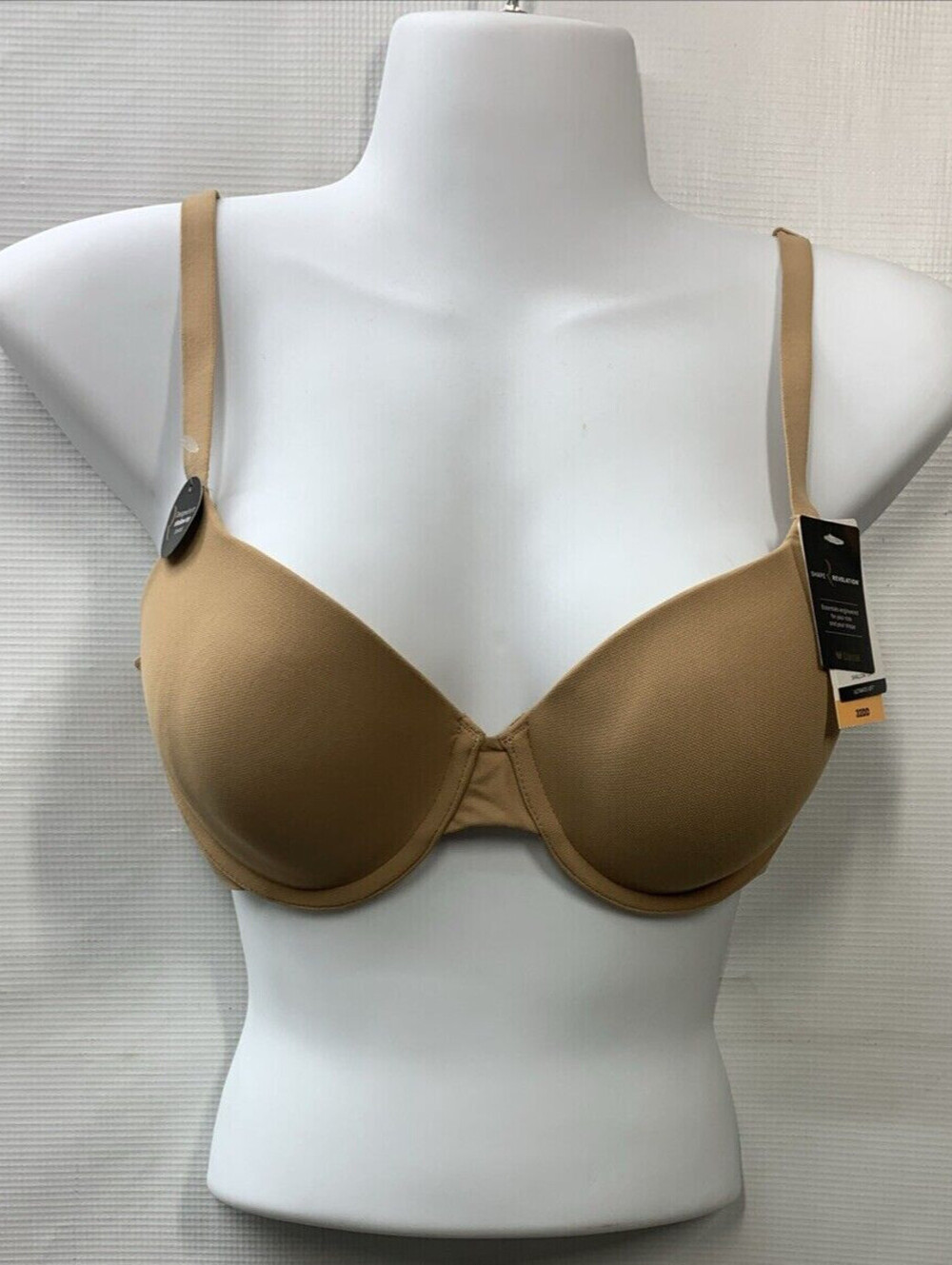 PRALINE Shallow Top Shape Revelation T-Shirt Bra 853387 Size 32DD Beige